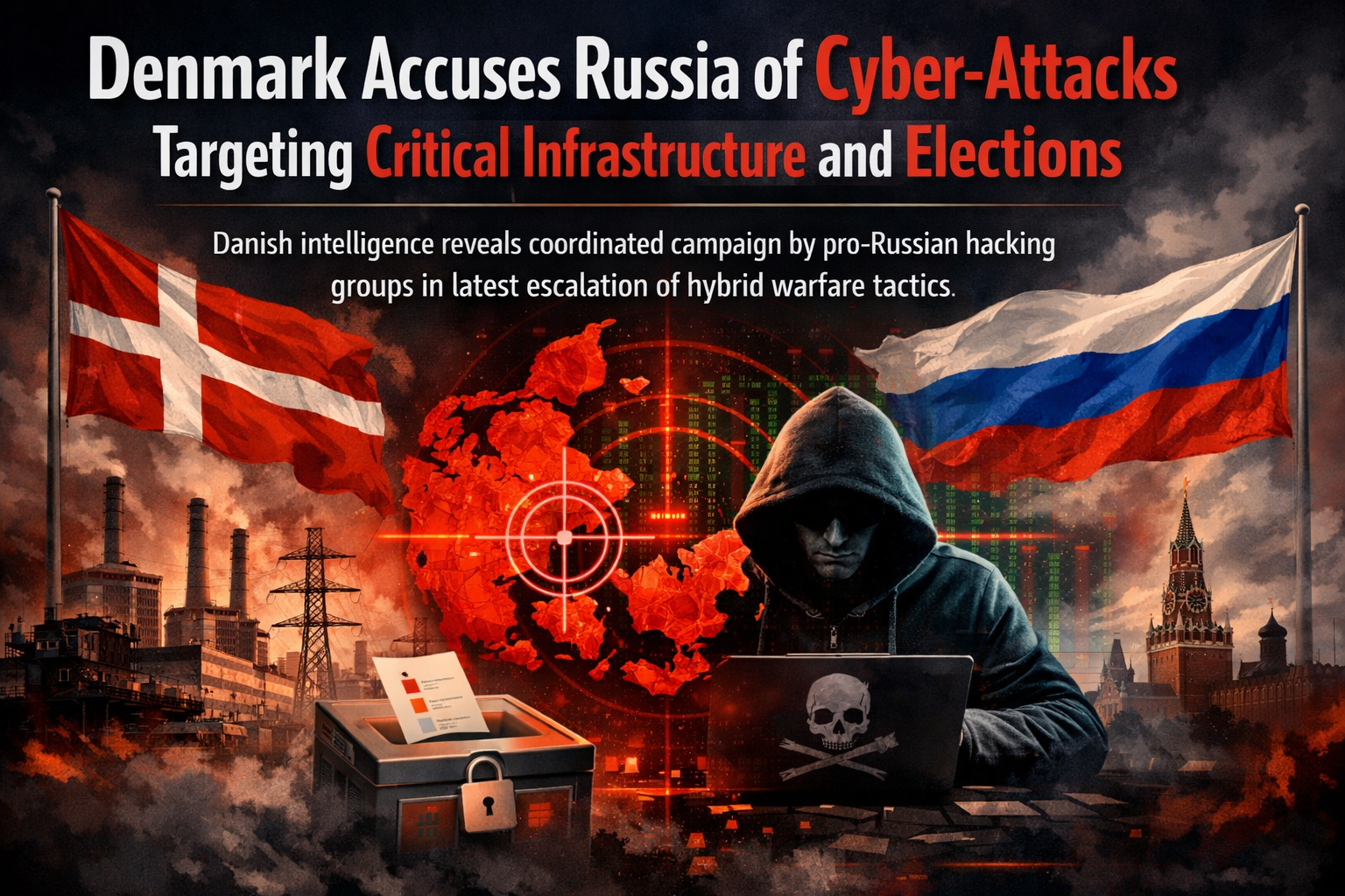Denmark Accuses Russia of Cyber-Attacks Targeting Critical Infrastructure and Elections